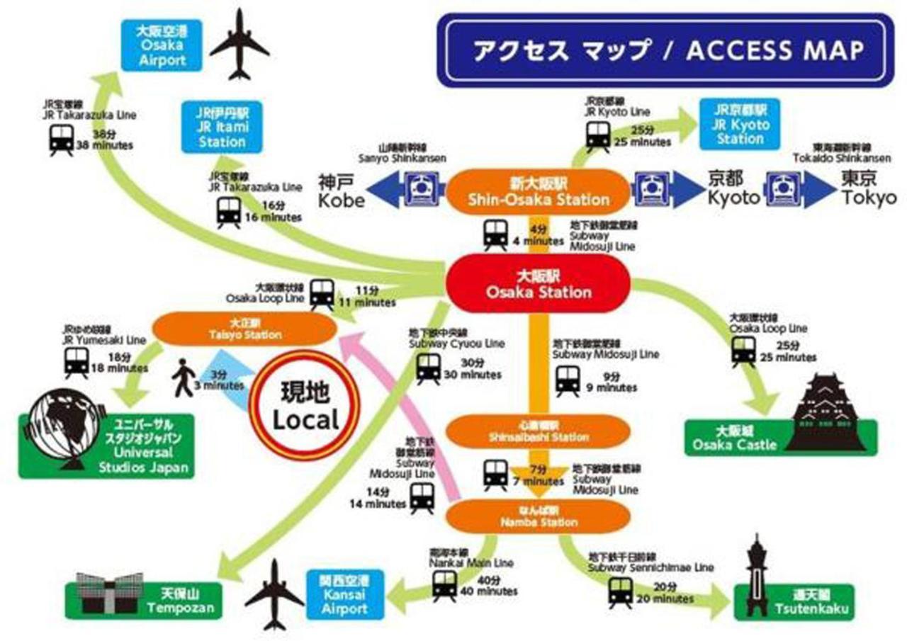 大阪市 Taisho Terrace Houseヴィラ エクステリア 写真